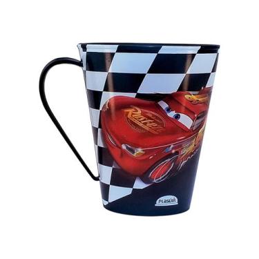 Imagem de Caneca de Plástico Infantil 360 ml Personagens Plasútil, Carros Disney