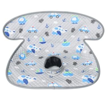 Imagem de INFANZIA Assento seco, protetor de assento de carro impermeável forro de assento de carro para treinamento de penico para crianças, bebês e bebês, almofada para carrinhos de bebê (carro de avião cinza