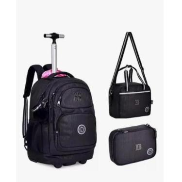 Imagem de kit mochila rodinha Rebeca Bonbon Ref: 24530 - Clio