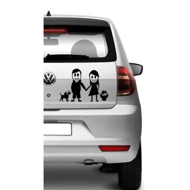 Imagem de Adesivo De Carro Família Feliz Mod32 - Lojinha Da Luc Adesivos