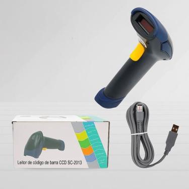 Imagem de Leitor Código Barras Pistola Scanner Usb Para Produtos - RELET
