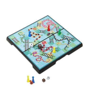 Imagem de Jogo de tabuleiro KOKOSUN Mini Snakes and Ladders Magnetic Travel