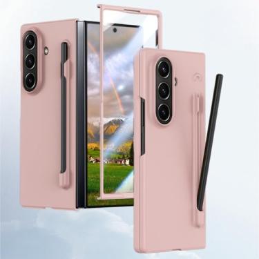Imagem de HOULEE Capa para Samsung Galaxy Z Fold 7 com S Pen e protetor de tela Z Fold 7 compatível com a pele, com suporte para caneta S, capa protetora completa de carregamento sem fio para PC para Galaxy Z