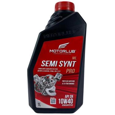 Imagem de Oleo Motor Motorlub 10W40 Sn Semi Sintético 1L