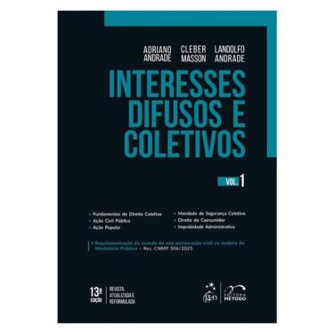 Imagem de Interesses Difusos E Coletivos - Vol.1 - 13ª Edição 2025