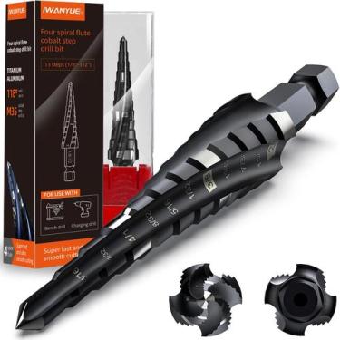 Imagem de Broca de degrau 1/8-1/2 (tamanho de 13 etapas) M35 Cobalt HSS - 1WANYU