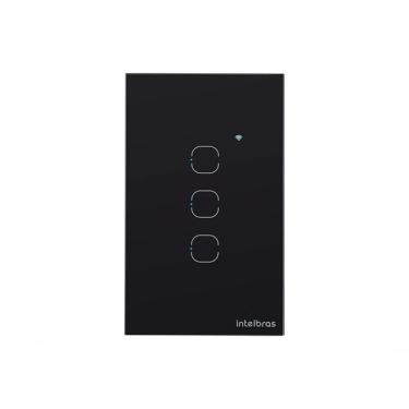 Imagem de Interruptor Smart Wi-fi Touch 3 Preto Mis 1003 4850056