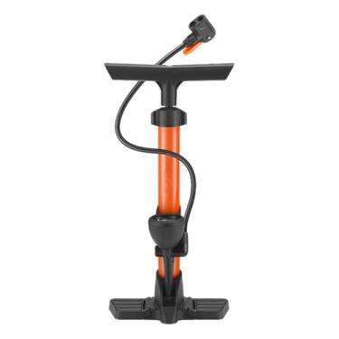 Imagem de Bomba de ar para bicicleta, Bomba de ar para pneu de bicicleta,Bomba portátil para inflador de pneus para bicicleta | Inflador de bomba de bola com manômetro, bomba de pneu de bicicleta de 160 psi, bo