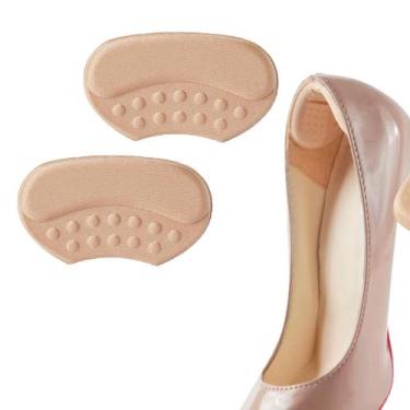Imagem de Protetor De Calcanhar Adesivo Par Confortável Para Pés Alívio Da Dor -
