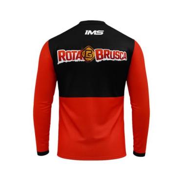 Imagem de Camisa Dry Fit Manga Longa Rota Brusca Trilha Enduro Motocross Velocro