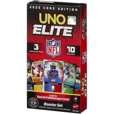 Imagem de Jogo de Cartas UNO Elite NFL Extenção Mattel JHG47
