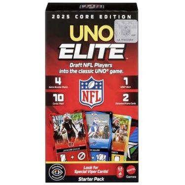 Imagem de Jogo de Cartas UNO Elite NFL Starter PACK Mattel JHG46