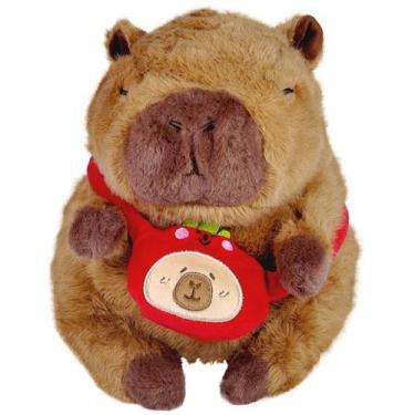 Imagem de Pelucia Capivara com Bolsinha VM 20CM Caa TOYS CAA0176 - Caatoys