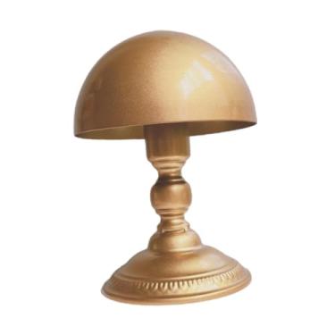 Imagem de SiaBiced Expositor de Chapéus em Formato de Cúpula, Suporte para Bonés de Beisebol, para Lojas de Varejo, Ouro, Tamanho real