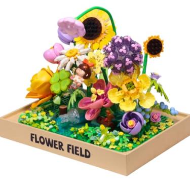 Imagem de Blocos de Montar Flores do Jardim 1156 Peças - Castela