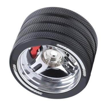 Imagem de Domary Alumínio Alumínio RC Transmissor Direção Diretora Grip para Sanwa, Futaba Com Projeto Realista de Freio de Discos para MT41/MT51/M17, 4px/7px/10px, NB4 Series (Prata)