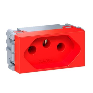 Imagem de Módulo Tomada 2P + T 20A Vermelho Weg Esatta
