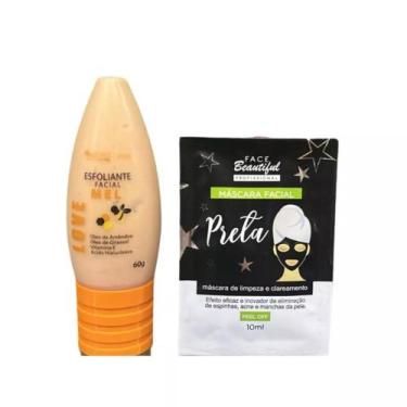 Imagem de Kit Esfoliante Facial Mel Max Love 60g + Máscara Facial Preta 10ml