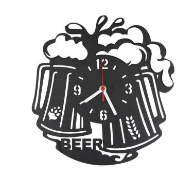 Imagem de Relógio De Parede 2D Em MDF BEER 30cm