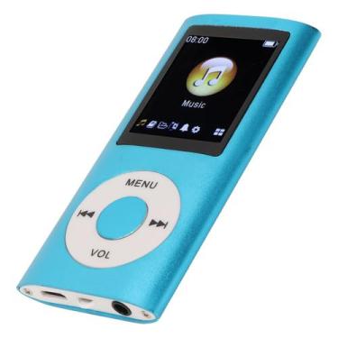 Imagem de MP4 Player Diyeeni, tela HD de 1,8 polegadas, 64 GB de memória, azul