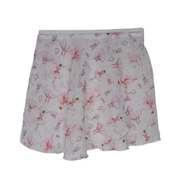 Imagem de Saia Ballet VYA Fit Transpassada Estampada Infantil