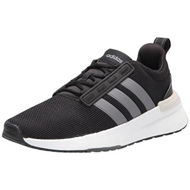 Imagem de adidas Tênis feminino de cano baixo, Preto/ferro metálico/cinza, 38