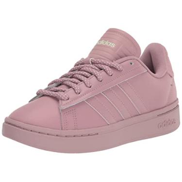 Imagem de adidas Tênis feminino Grand Court Alpha, B (W) padrão, Magic Mauve/Magic Mauve/Solar Yellow, 40