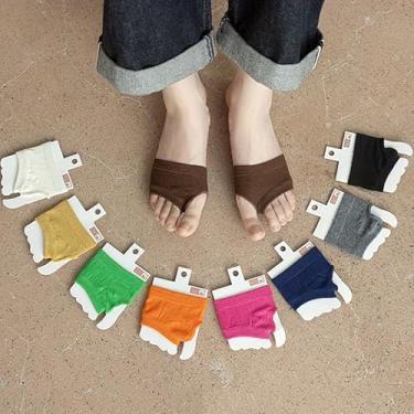 Imagem de Meias femininas de bico aberto, bico aberto, absorção de suor, antiderrapante e invisível, Preto, One Size