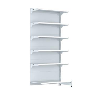 Imagem de Gondola Parede 202 FIT Farmacia Continu 6 Bd Branco Pe Branc