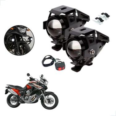 Imagem de Kit Farol de Milha LED U5 Moto Honda XL 700V TRANSALP 2011 2012 2013 S