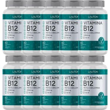 Imagem de Kit 10X Vitamina B12 Metilcobalamina - 60 Comprimidos - Lauton Nutrition-Masculino
