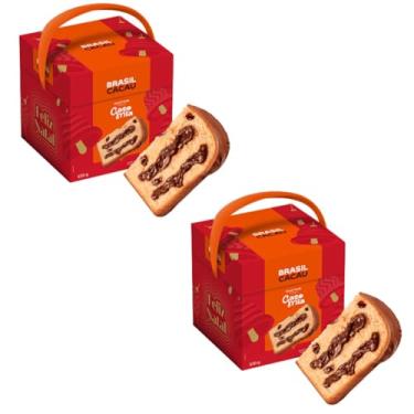 Imagem de Panetone Trufado Gato Mia 630g Kit com 2 Unidades Brasil Cacau