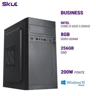 Imagem de Computador B300 Core I3 3220 3.30Ghz Mem 8Gb Ddr3 Ssd 256Gb - Skul