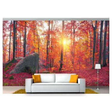 Imagem de Papel De Parede Floresta Natureza Árvores 3D 3M² Xna209 - Você Decpra