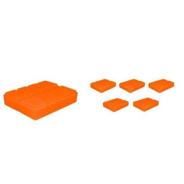 Imagem de Kit 6 Porta Comprimido Alaranjado Plástico - Bb Store