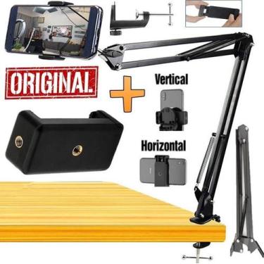 Imagem de Suporte Celular Braço Articulado Flexível Ajustado Pedestal - Leffa Sh
