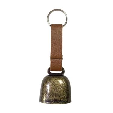 Imagem de IEUDNS Sino de Urso Alto, Equipamento de Caminhada, Sino Decorativo Multifuncional em Forma de Vaca, Alerta de Vida Selvagem para Ciclismo, Escalada, Trilhas, Bronze Verde