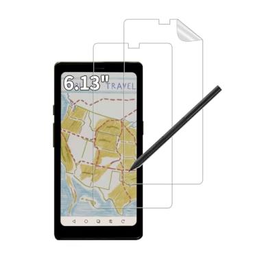 Imagem de FJIASTB Pacote com 2 protetores de tela macios para Onyx Boox P6 Pro eReader de 15,3 cm, película suave com sensação de papel, fácil de instalar, sem bolhas, antiarranhões