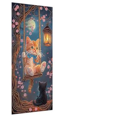 Imagem de Reofrey Kits de arte de diamante grande de forma especial faça você mesmo para adultos, kits de pintura de diamante grande de anjos para adultos, tela bordada de ponto cruz de strass para artesanato