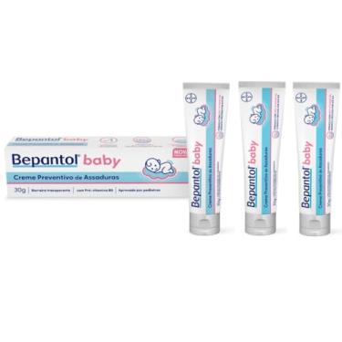 Imagem de Bepantol Baby Kit Pomada Assadura Bebe, 3 Unidades de 30g, Prevenção de Assaduras e Hidratação da Pele do Bebê