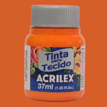 Imagem de Tinta para Tecido Fosca 37ml Acrilex - Cores Quentes - 04140, LARANJA 