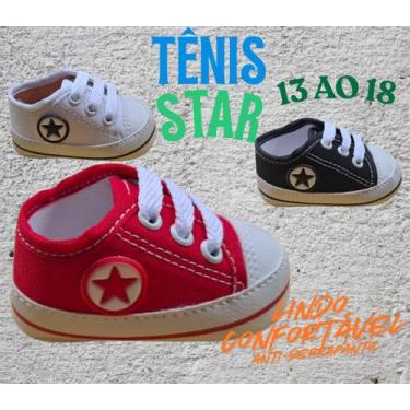 Imagem de Tênis Baby Star Lindo, Confortável e Imperdível 13 ao 18, Vermelho, 17