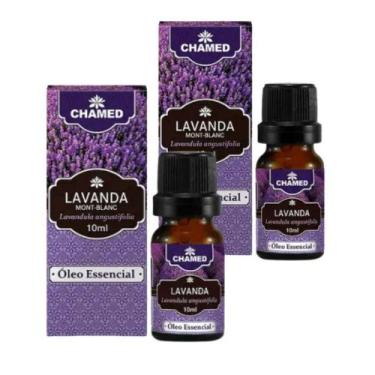 Imagem de Óleo Essencial De Lavanda - 2 Frascos Com 10ml 100% Puro - CHAMEL