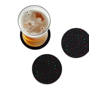 Imagem de Porta Copos Com Ilustração Personalizada Flechas e Ponteiros Padrão Sem Costura - Tamanho 9x9 cm