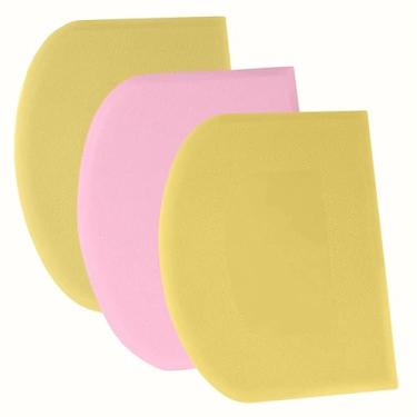 Imagem de SURDOCA Raspador de massa raspador de bancada - Raspador de tigela flexível de plástico 3P 27 x 17 cm, raspador de bolo com bordas afiadas e ângulos. Ferramentas de decoração de assadeiras