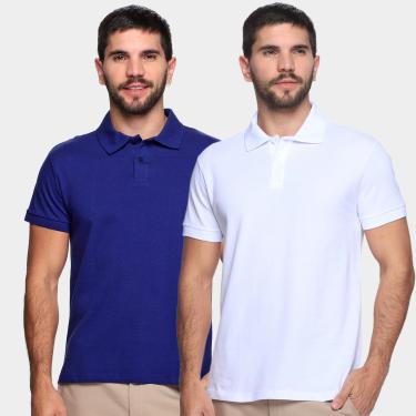 Imagem de Kit Camisa Polo Burn Básica C/ 2 Peças Masculina-Masculino