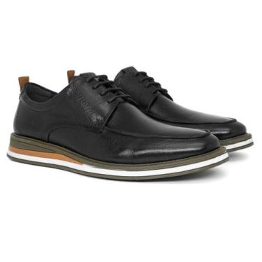 Imagem de Sapato Casual Democrata Metropolitan Type com Cadarço Couro Legítimo, 