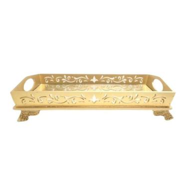 Imagem de Bandeja Decorativa Espelhado - Dourado - Decoração de Luxo  - Magicril