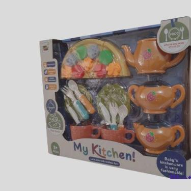 Imagem de Brinquedo Minha Cozinha Completa Com Utensílios E Xícaras as meninas v