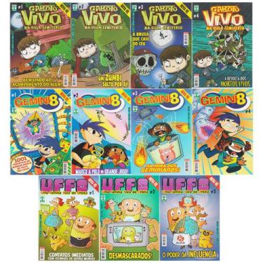Imagem de Kit 11 Gibis Garoto Vivo - Gemini 8 - Uffo Editora Abril
